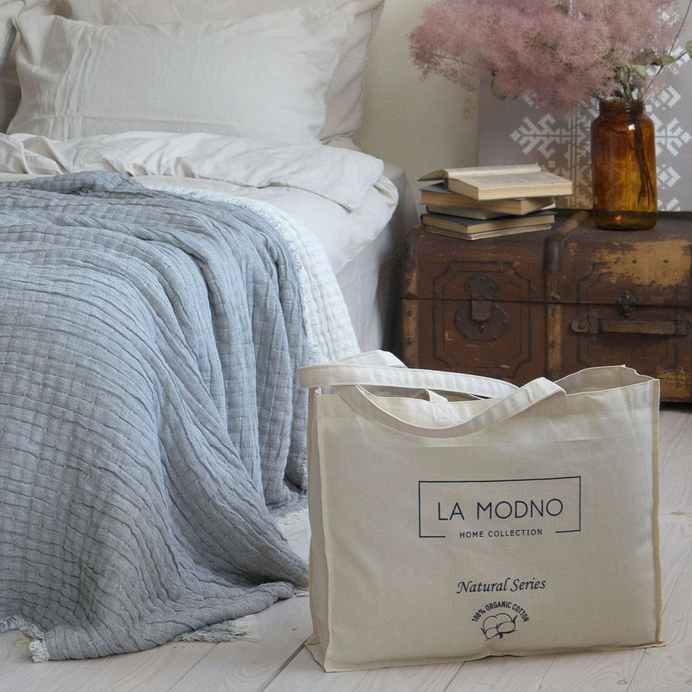 Муслиновое покрывало-плед La Modno FANCY GRAY