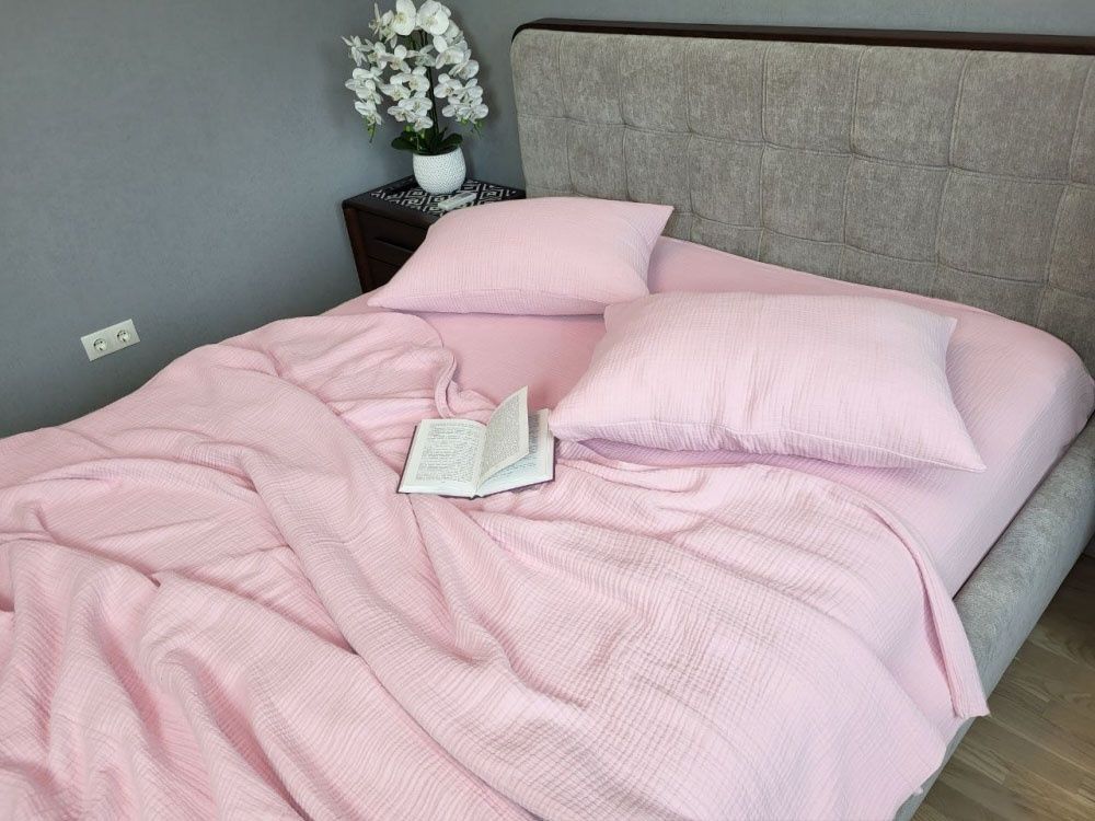 Плед Муслін Комфорт Текстиль PINK