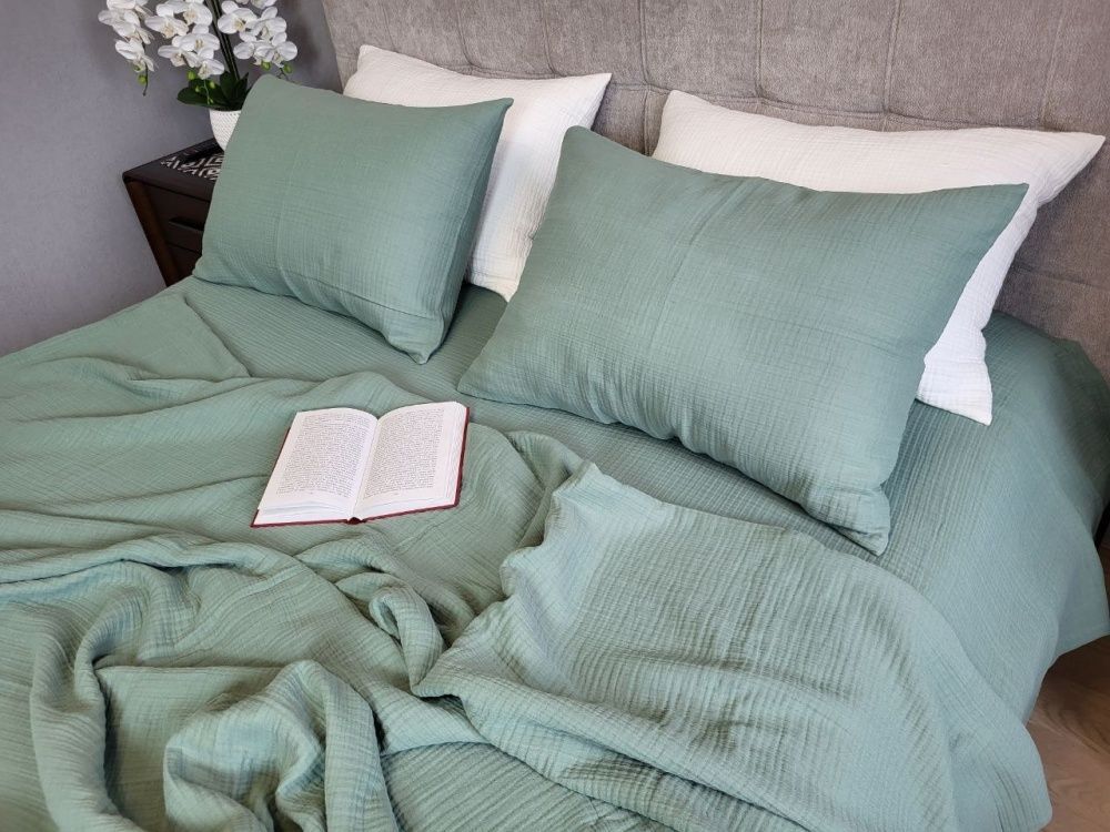 Постільна білизна Муслін Комфорт Текстиль SAGE BRUSH, MUSLIN