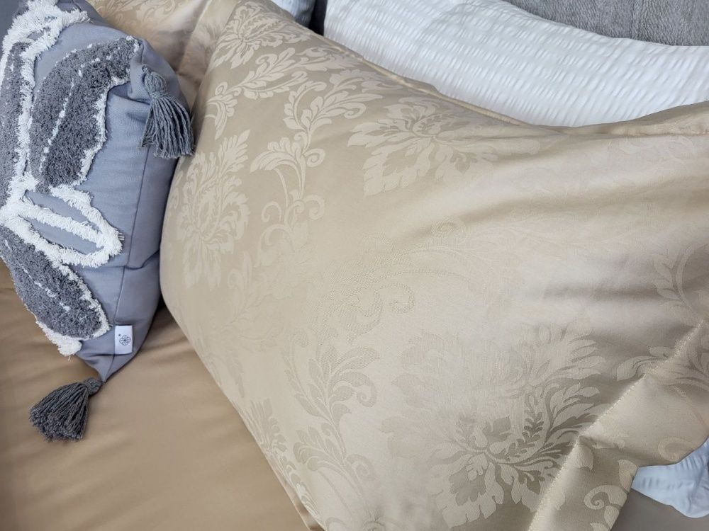 Постельное бельё сатин премиум Комфорт Текстиль JACQUARD, TIARA BEIGE​