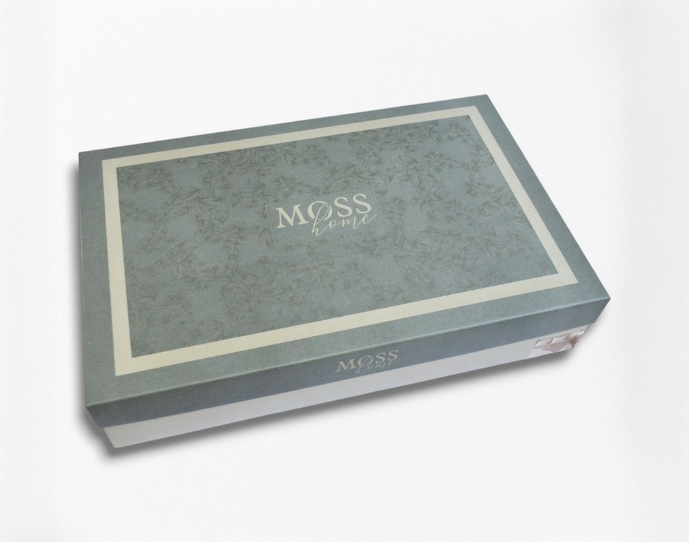 Покривало муслінове Moss Home Exclusive Mavi, Блакитний, Євро, 230х250 см, Без наволочок