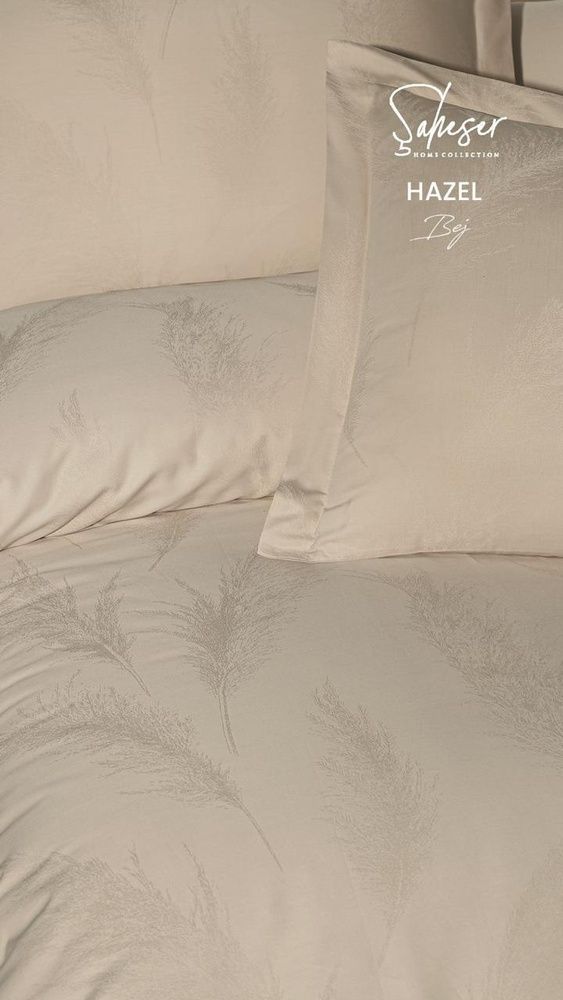 Постельное бельё сатин Saheser Delux Jacquard (300TC) Hazel Bej