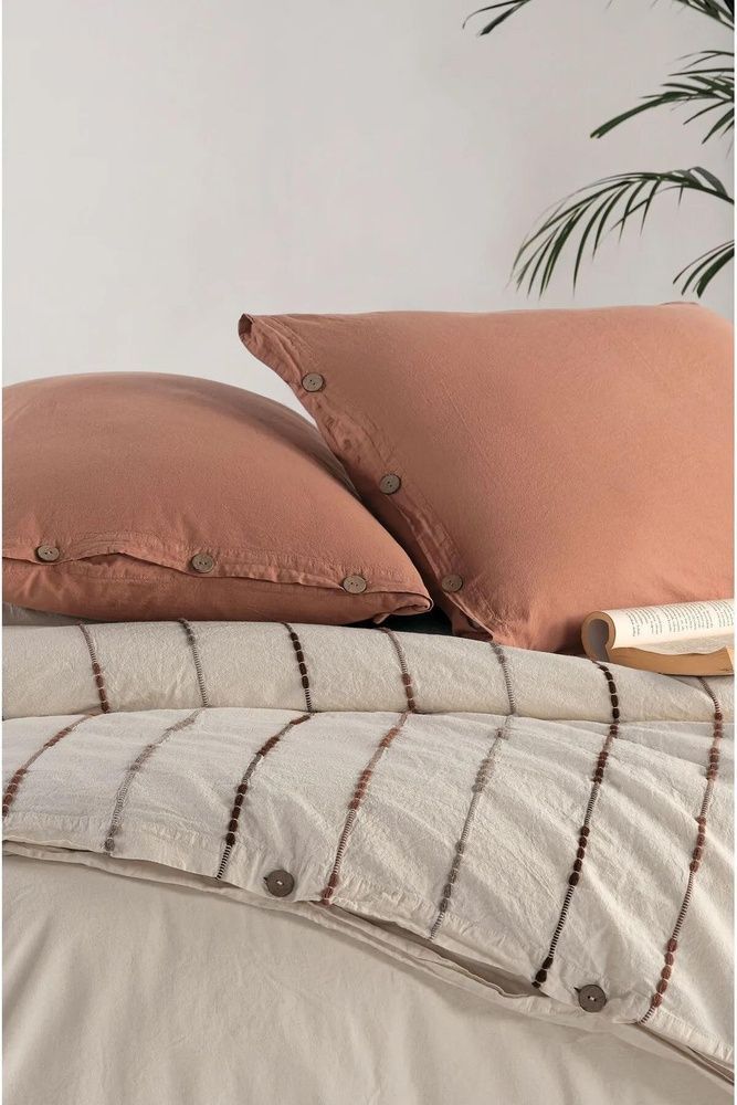Постільна білизна варена бавовна Macas Home Iris Mocca
