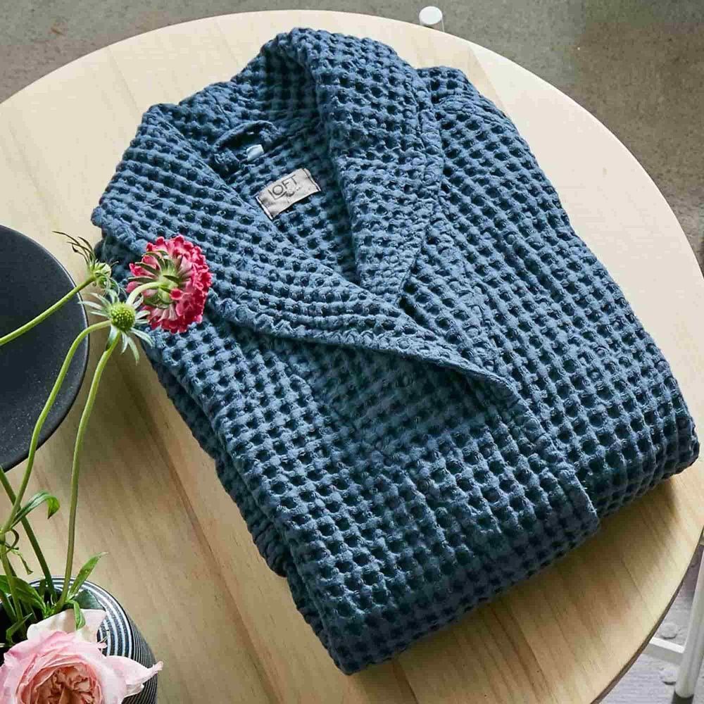 Вафельный халат премиум Biancoperla Milano Lavagna
