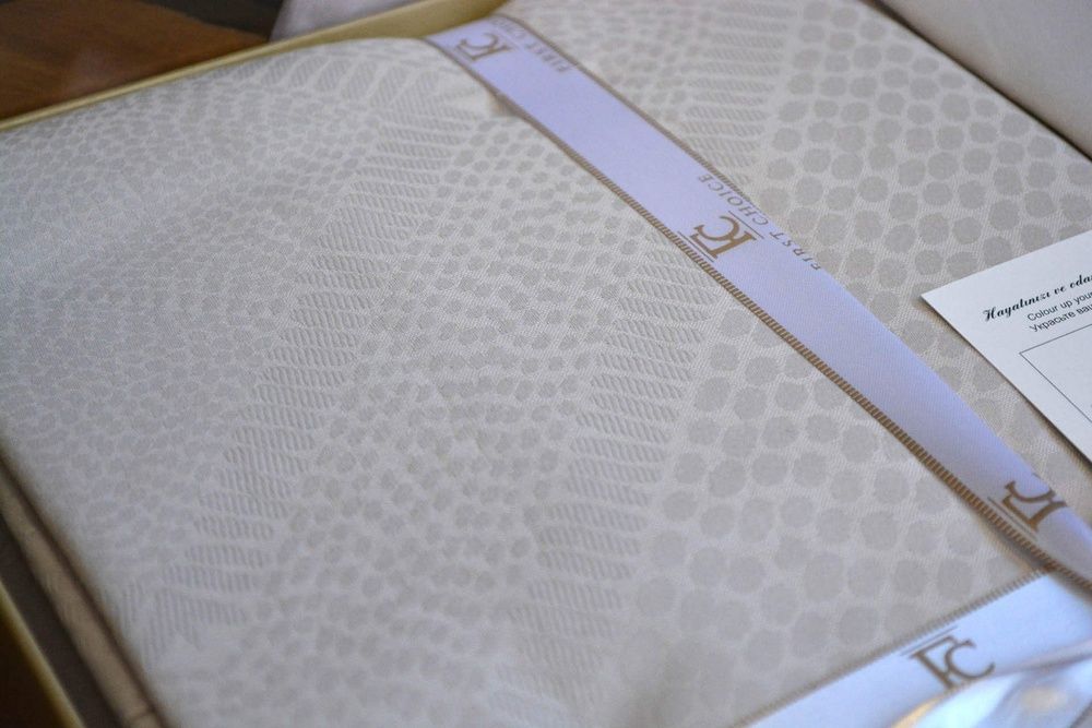 Постільна білизна жаккард сатин First Choice Etnic Beige