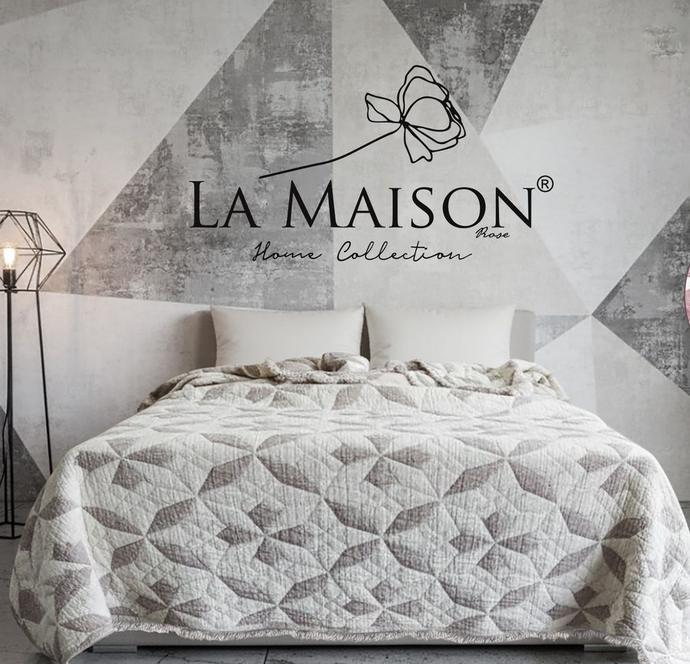 Покривало муслінове La Maison Leva Beige, Бежевий, Євро, 220х240 см, Без наволочок