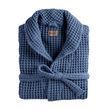 Халат вафельний преміум Biancoperla Milano Lavagna, Cиній, S