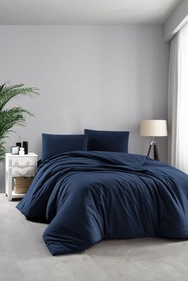Постельное белье вареный хлопок Sikel Soho Lacivert
