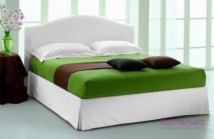 Подзор для ліжка Almira Mix СПЮ-2 зі складкою на кутах білий