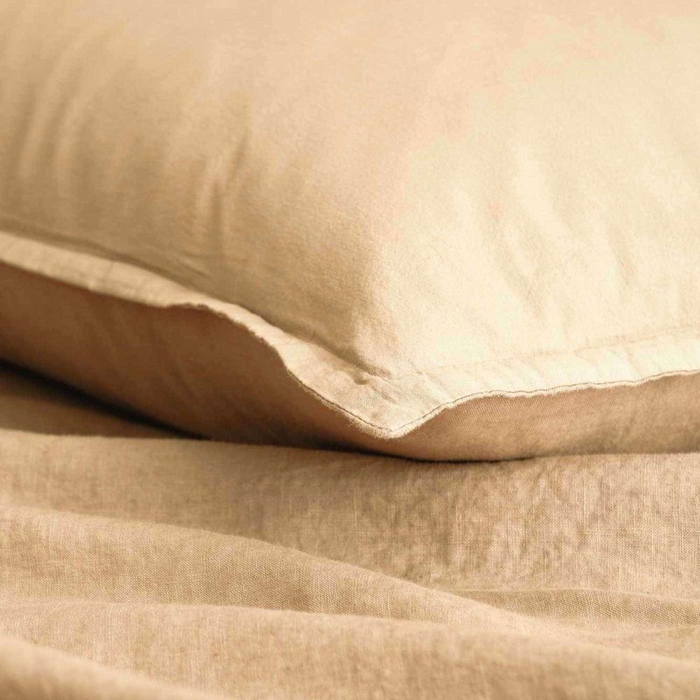 Італійська постільна білизна льон Biancoperla Niagara Grisaglia