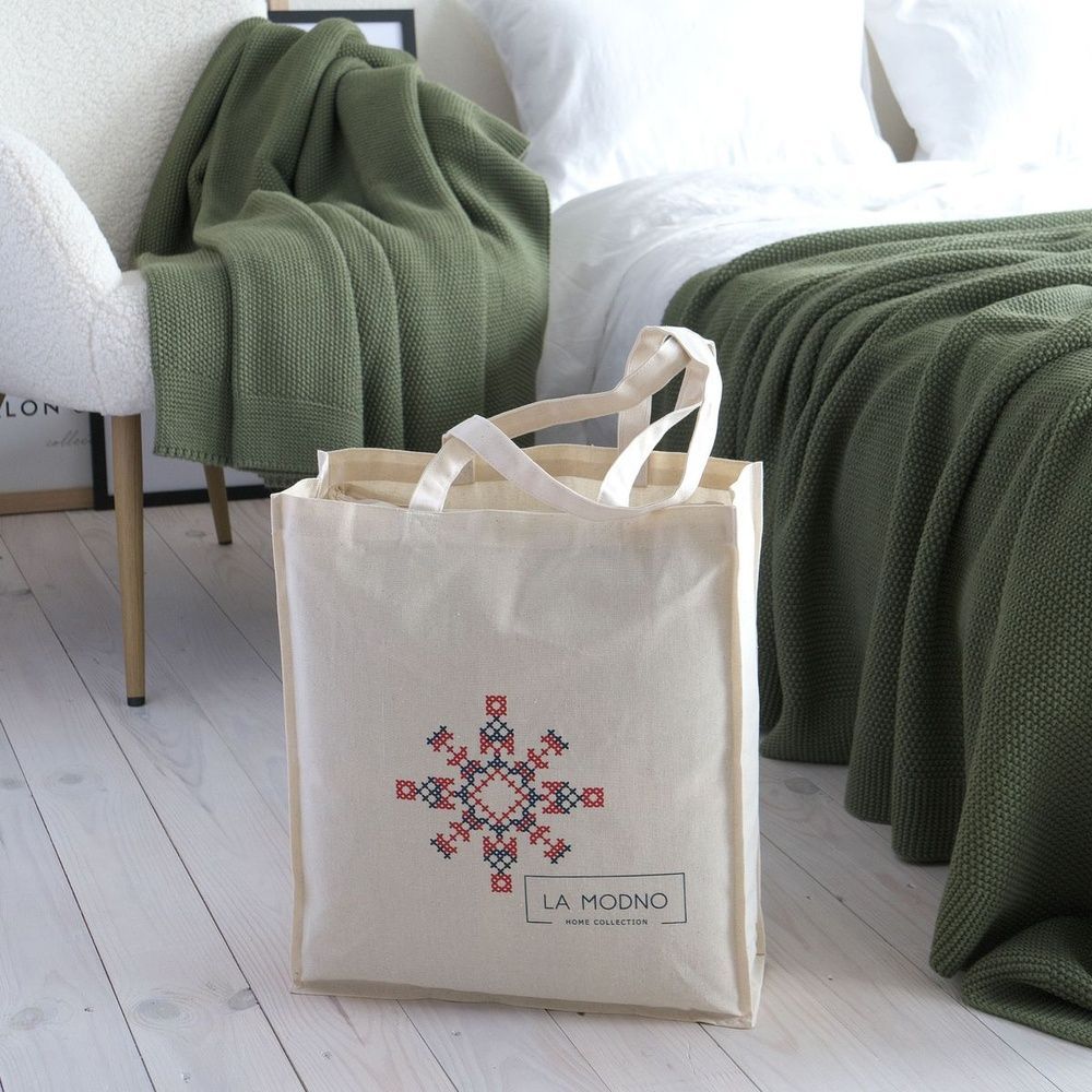 В'язаний плед LA MODNO Corn Olive