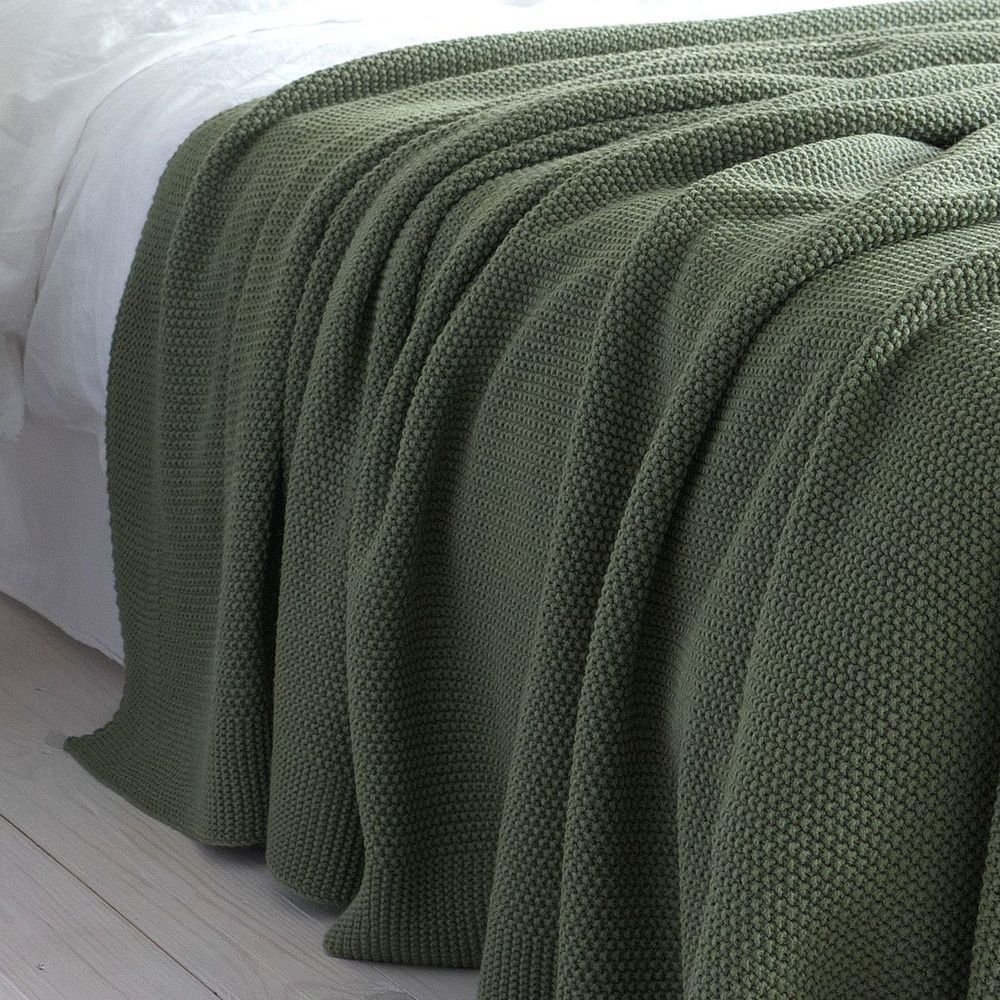В'язаний плед LA MODNO Corn Olive