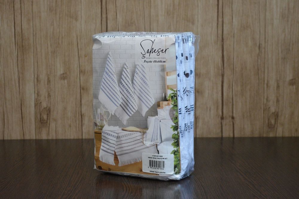 Набір кухонних рушників Saheser Tivoli (6 шт), Білий, 6 пр (40х60) см, Для рук