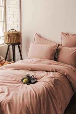 Постільна білизна варена бавовна поплін Issimo Savanna Apricot