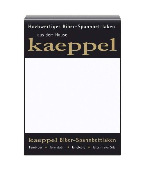 Простыня на резинке фланель Kaeppel белая