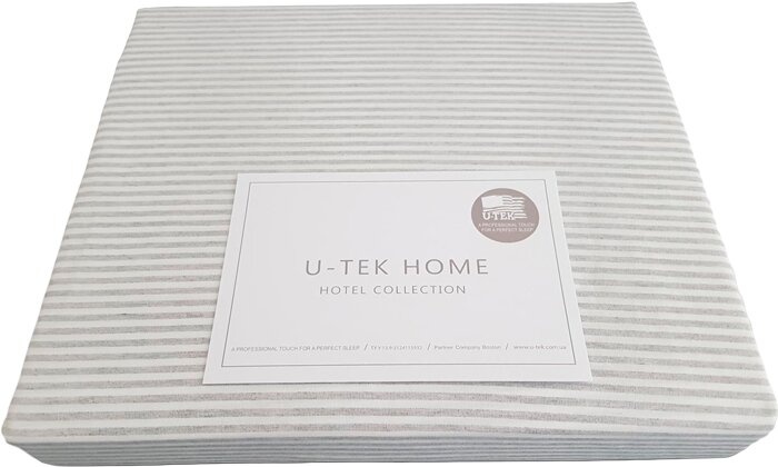 Пододеяльник U-TEK Hotel Collection Cotton Stripe Grey 10