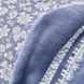 Набор постельное белье с пледом Karaca Home - Celerina синий 2