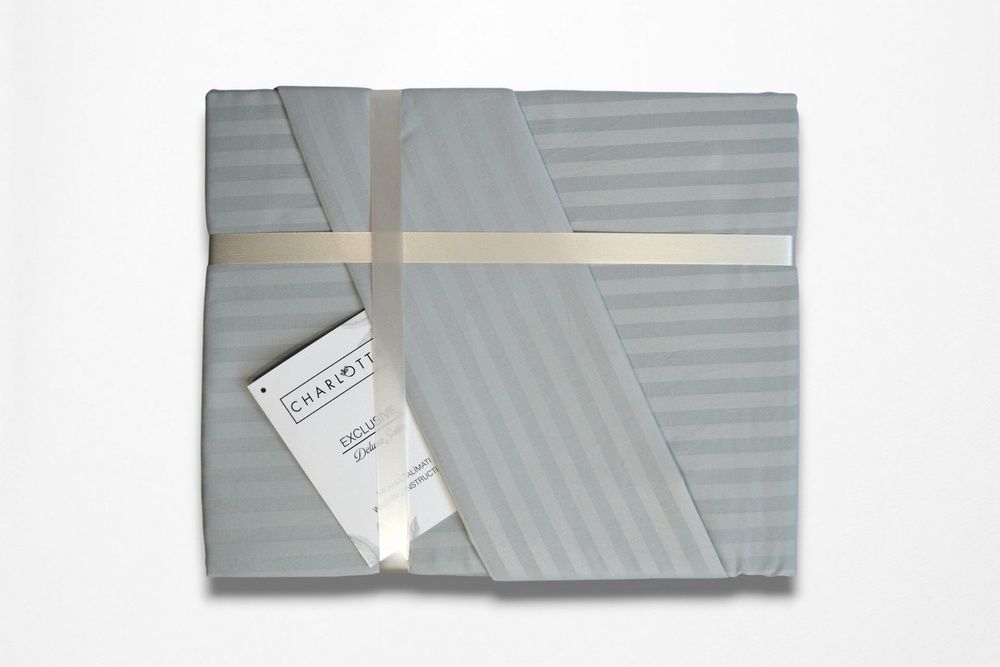 Постільна білизна Charlotte Stripe Satin Silver