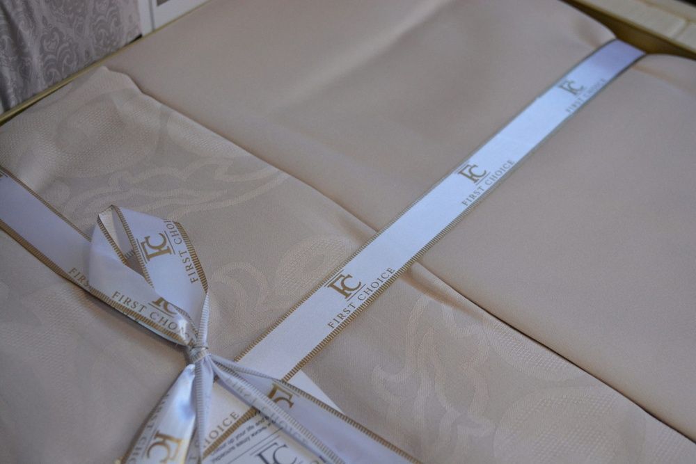 Постільна білизна жаккард First Choice Sofya Champagne