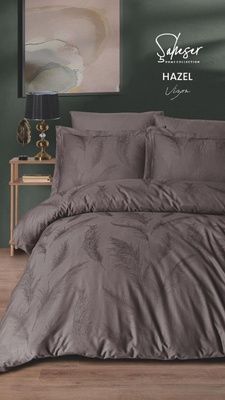Постільна білизна сатин Saheser Delux Jacquard (300TC) Hazel Vizon