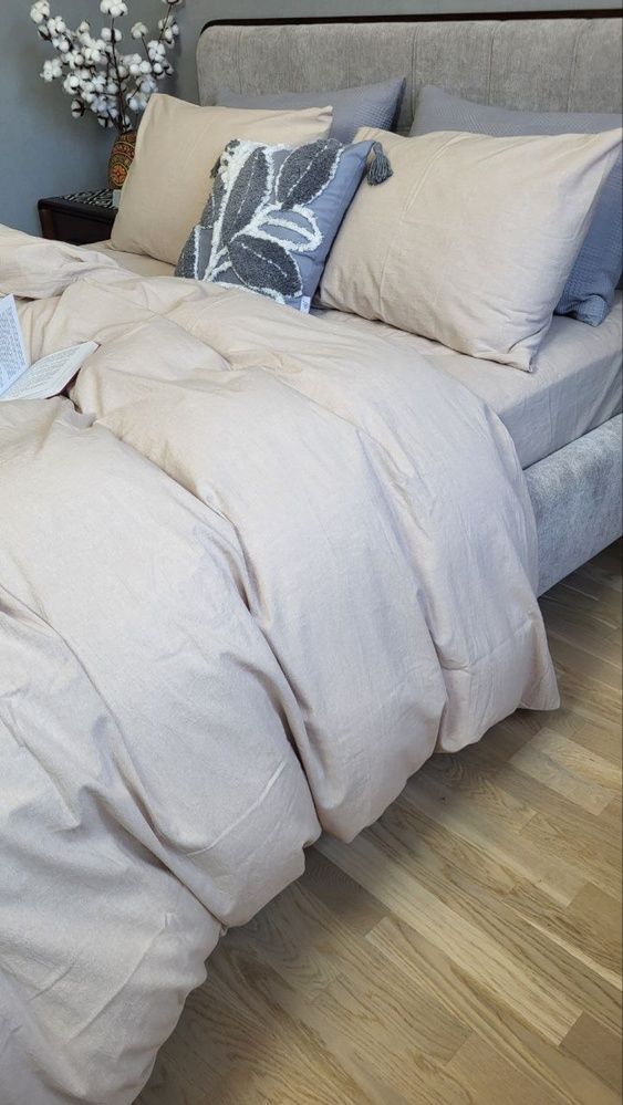 Пододеяльник вареный хлопок Комфорт Текстиль Latte, Washed Cotton W1121