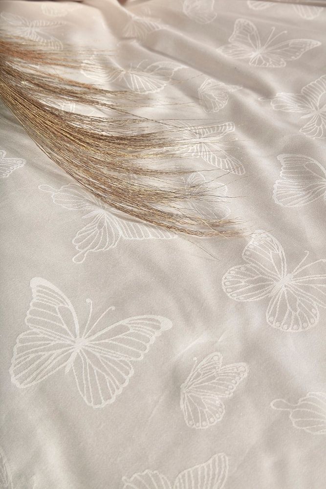 Постельное белье Limasso Jacquard Ranforse Kelebek Cream