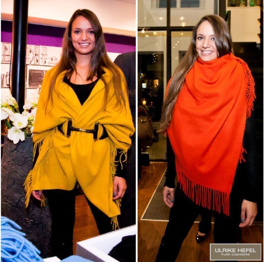 Кашемировый плед Hefel (orange)