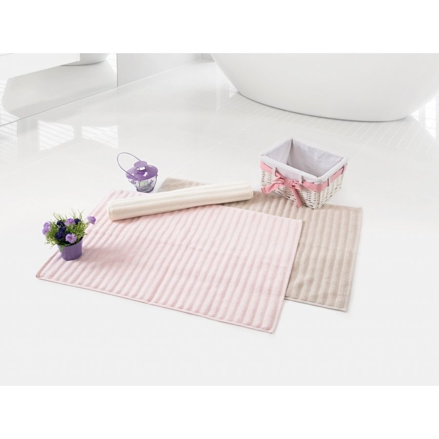 Полотенце для ног Irya - Crimp ekru (1000 г/м&sup2;), Молочный, 50х70 см, Для ног