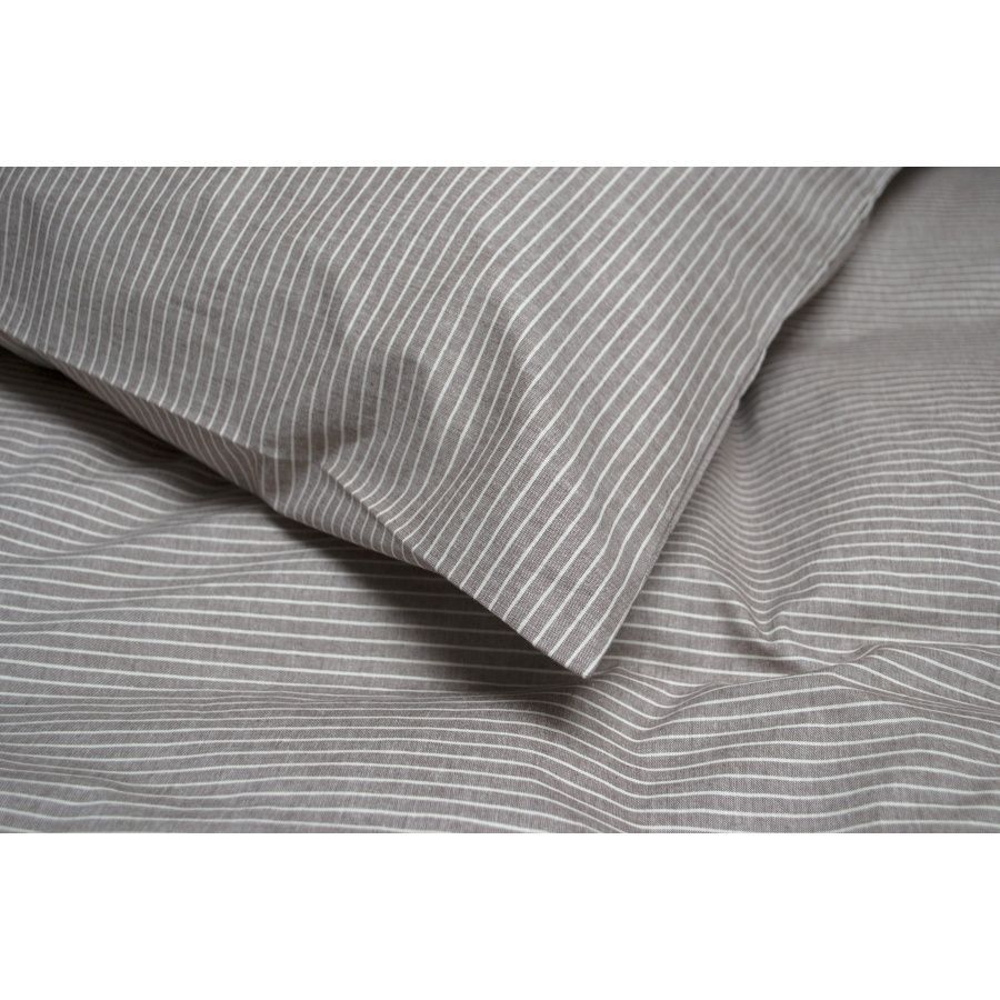 Постельное белье перкаль premium Lotus Home - Stripe коричневый - Постелька.ua Постельное белье перкаль premium Lotus Home - Stripe коричневый