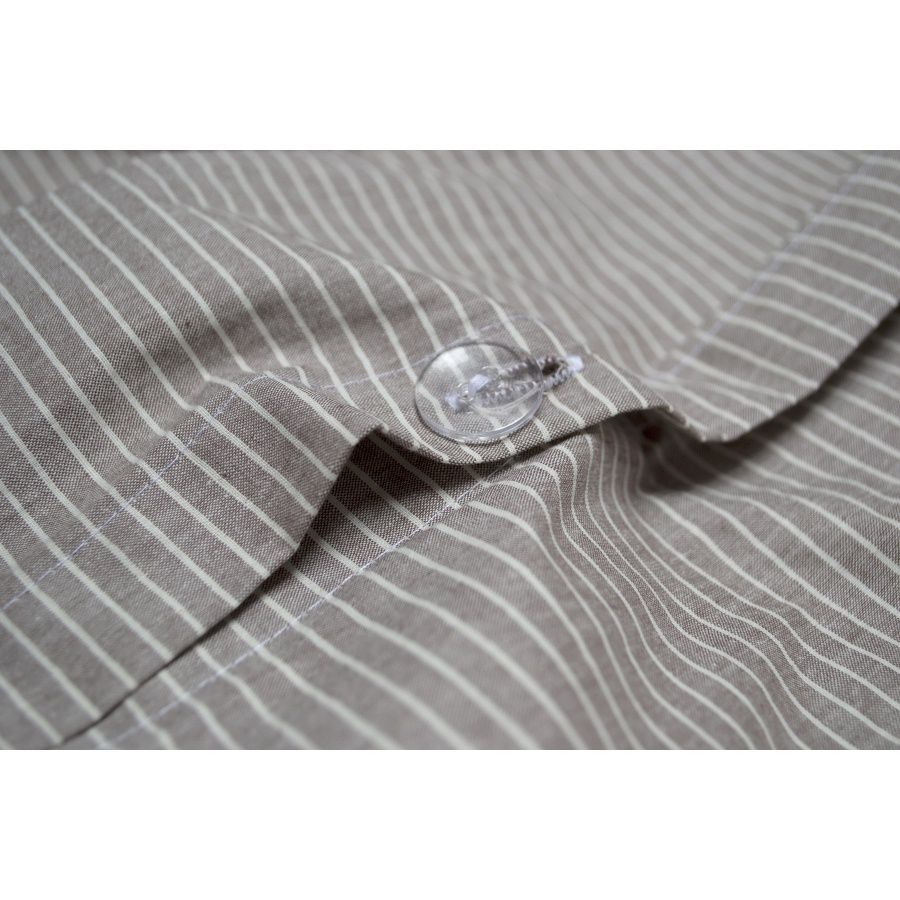 Постельное белье перкаль premium Lotus Home - Stripe коричневый - Постелька.ua Постельное белье перкаль premium Lotus Home - Stripe коричневый