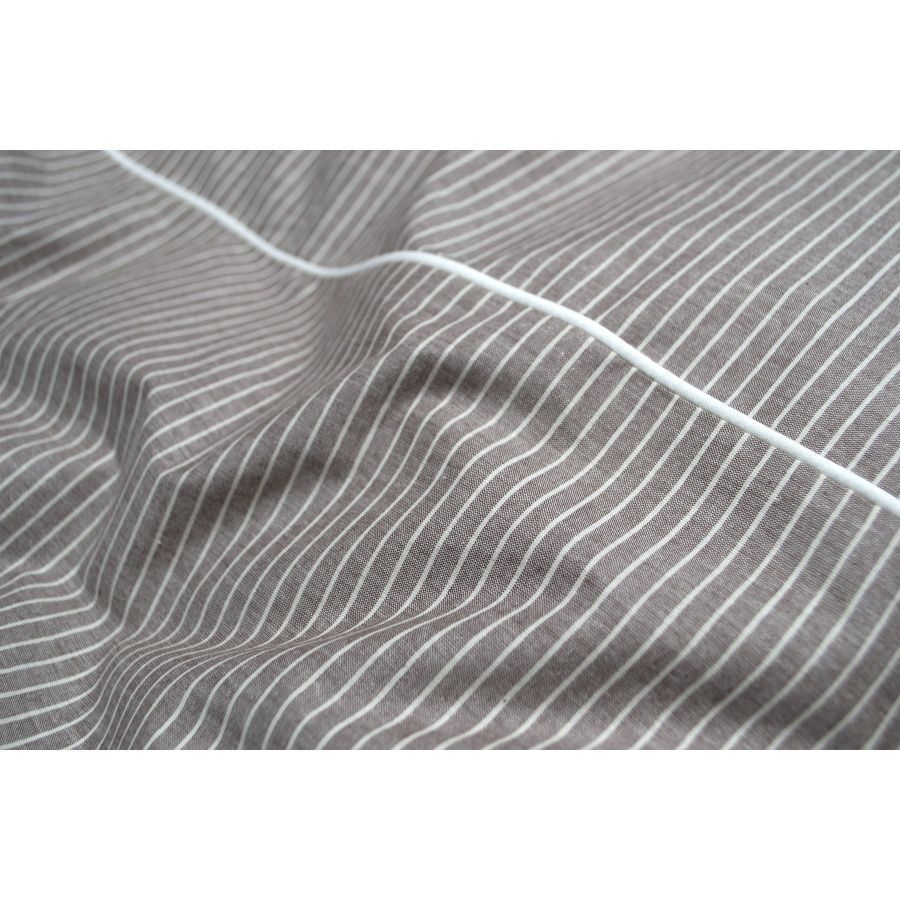 Постельное белье перкаль premium Lotus Home - Stripe коричневый - Постелька.ua Постельное белье перкаль premium Lotus Home - Stripe коричневый