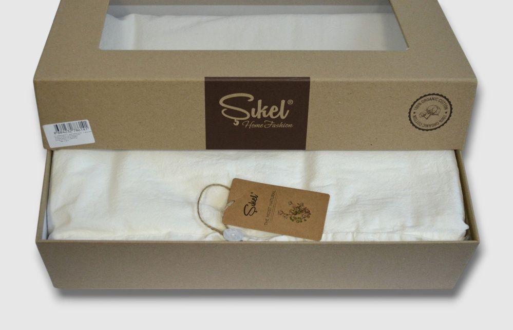 Постільна білизна варена бавовна Sikel Soho Beyaz