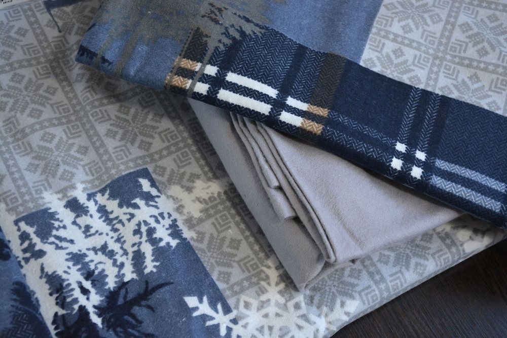 Постільна білизна фланель First Сhoice WINTER GRAY