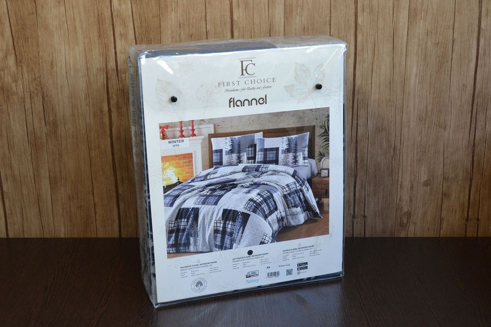 Постільна білизна фланель First Сhoice WINTER GRAY