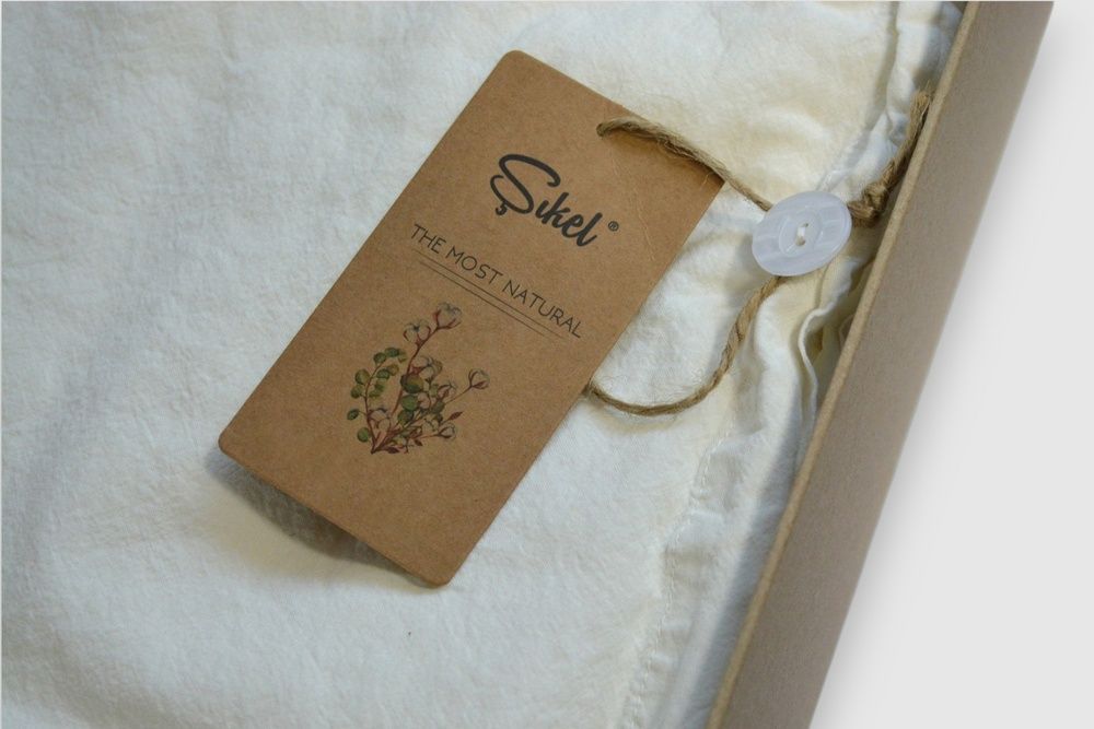 Постільна білизна варена бавовна Sikel Soho Beyaz