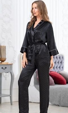 Жіноча піжама трійка Mia-Amore Dorothy 8708, Чорний, S