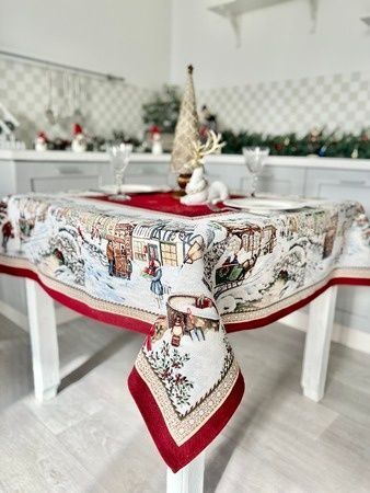 Новогодняя скатерть LiMaSo Гобелен BENASK