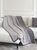 Плед хлопок LA MODNO MONOGRAM Anthracite-Beige