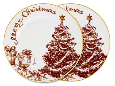 Набор тарелок Lefard "Merry Christmas" 19см/2шт