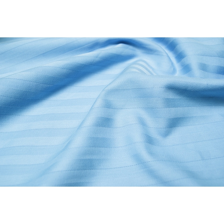 Постільна білизна сатин страйп Lotus - Блакитний 1*1