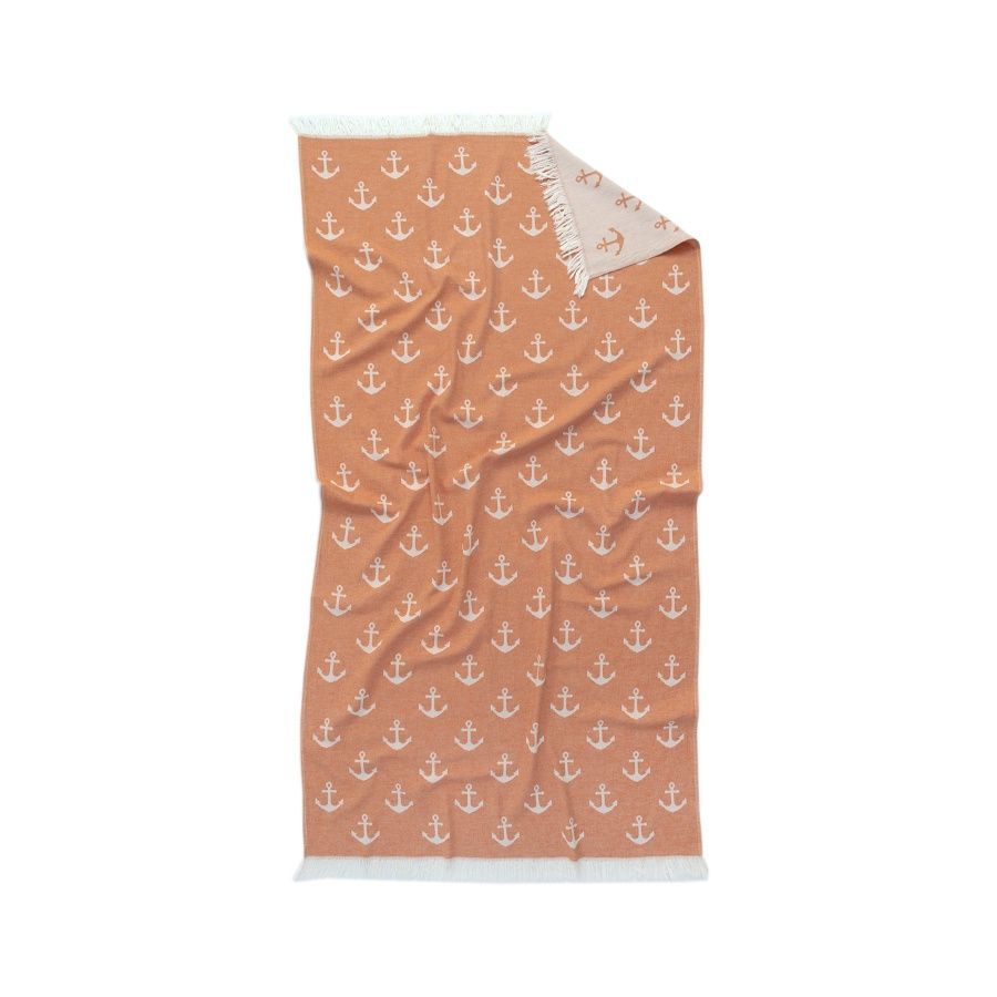 Полотенце пляжное Lotus Home Pestemal - Anchor orange