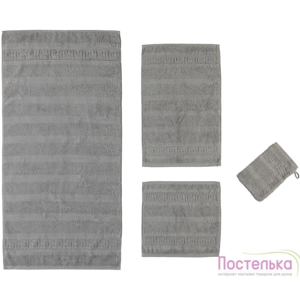 Махровое полотенце Cawo Noblesse Uni 1001-775 silber