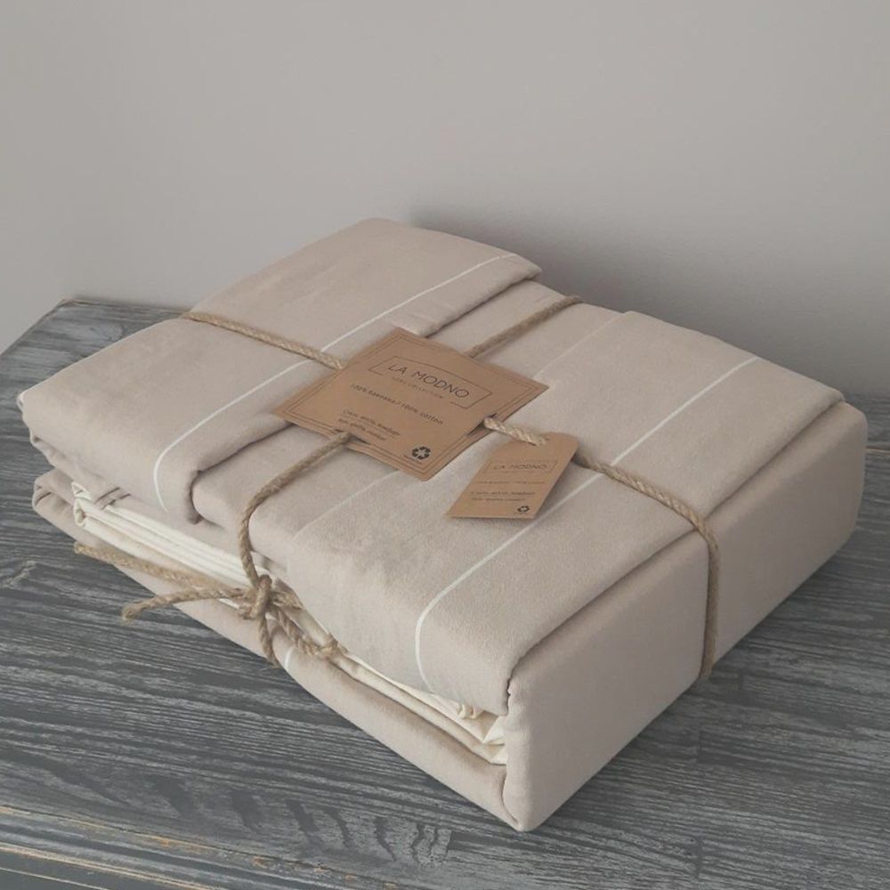 Постельное белье хлопок LA MODNO Massimo Beige