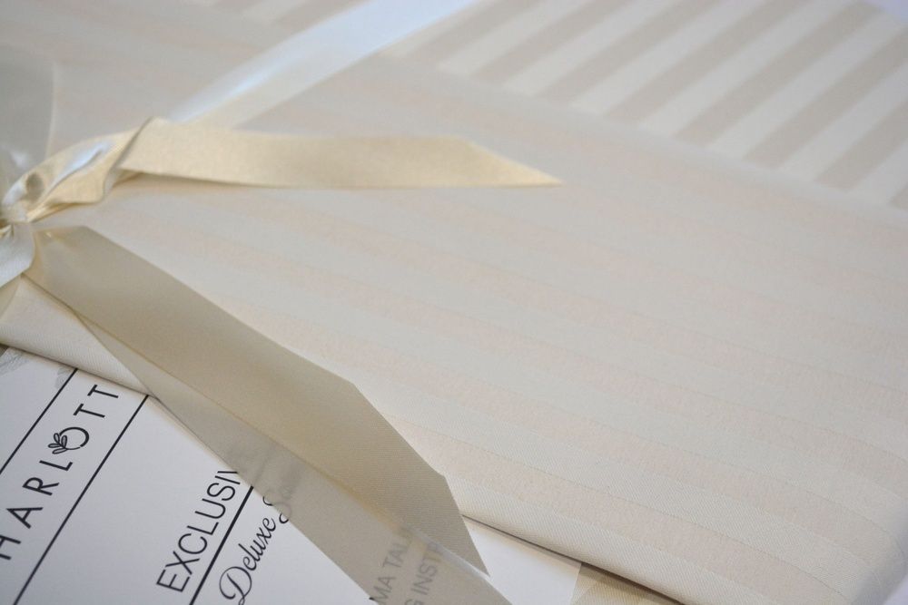 Постільна білизна Charlotte Stripe Satin Stone