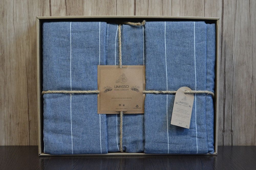 Постельное белье вареный хлопок Limasso Aura Denim