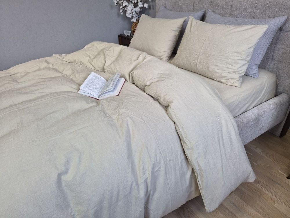 Постельное белье вареный хлопок Комфорт Текстиль Sand, Washed Cotton W1021