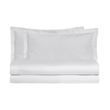 Итальянское постельное белье перкаль Biancoperla Onice Ostrica, Cерый, 50х70см (2шт), Евро, 200х220 см, 270х280 см