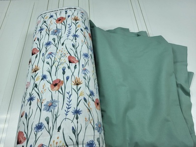 Постельное белье фланель Комфорт текстиль Полевые цветы/полынь, Turkish flannel
