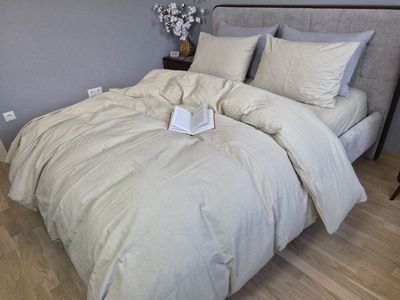 Постельное белье вареный хлопок Комфорт Текстиль Sand, Washed Cotton W1021