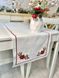 Дорожка на стол с вышивкой POINSETTIA 3